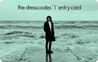 ドレスコーズ「1」タワーレコード予約特典の「the dresscodes "1" ENTRY CARD」カード。