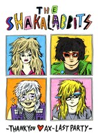 SHAKALABBITS「SHAKALABBITS LIVE DVD『THANK YOU★AX!! -LAST PARTY-』」通信販売限定盤ジャケット