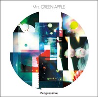 2月にリリースされたMrs. GREEN APPLE「Progressive」のジャケット。