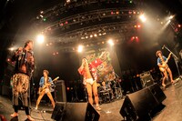 花団のステージに四星球が乱入した様子。（Photo by HayachiN）