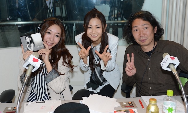 スペイン坂スタジオでのTOKYO FM「Skyrocket Company」に出演した倉木麻衣。