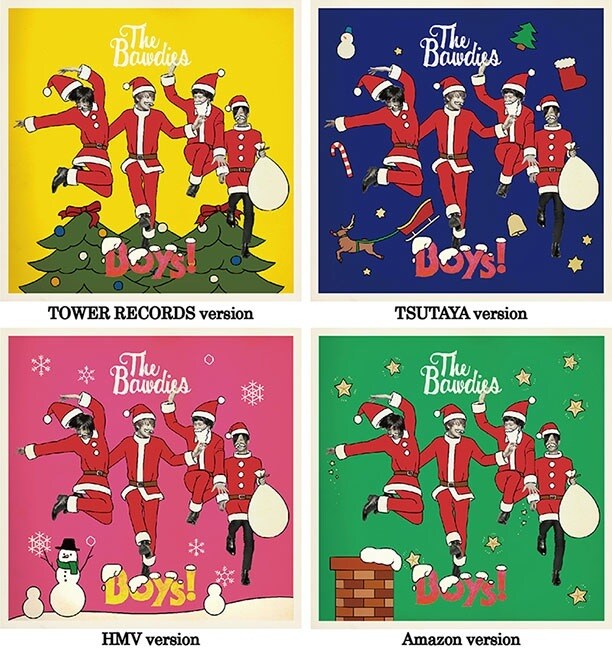 THE BAWDIES「Boys!」予約者特典クリスマスカードデザイン