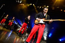 在日ファンク「『笑うな』発売記念ツアー」東京・EX THEATER ROPPONGI公演の様子。（Photo by AZUSA TAKADA）