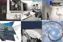 佐野元春の1980年代発表のアルバムジャケット群。