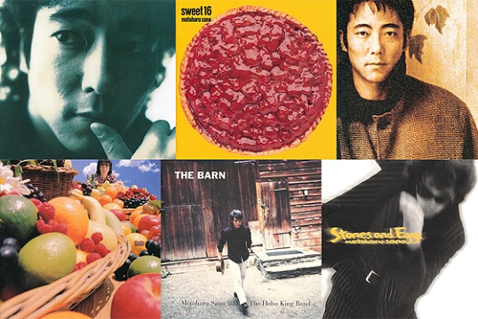 佐野元春の1990年代発表のアルバムジャケット群。