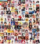 おニャン子クラブ「結成30周年記念CD-BOX シングルレコード復刻ニャンニャン」ポスター。