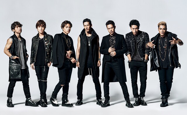 三代目 J Soul Brothers。左から2番目が岩田剛典、左端がNAOTO。