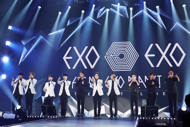 「EXO FROM. EXOPLANET＃1 - THE LOST PLANET in TOKYO」の様子。