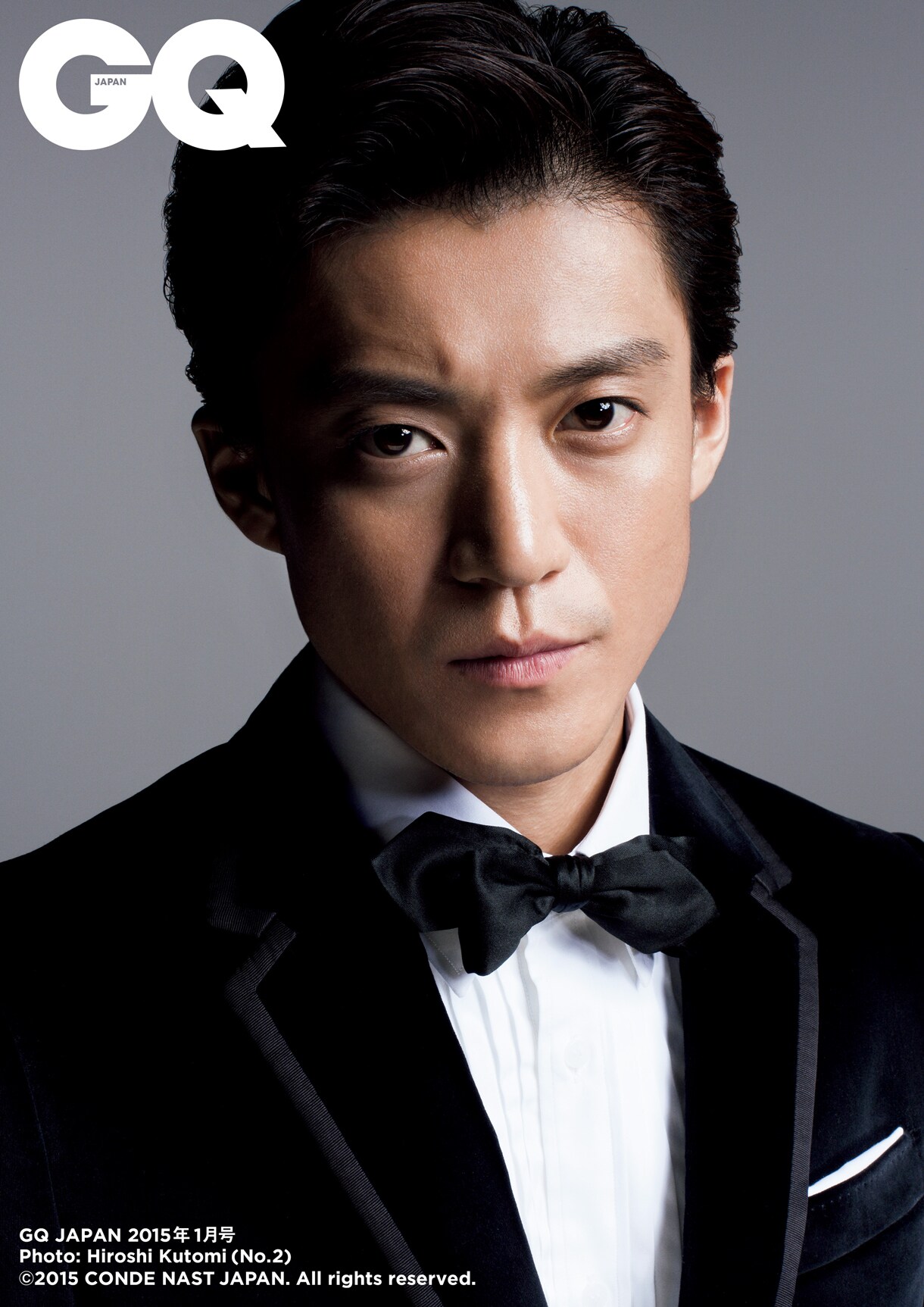 小栗旬のポートレイト。『GQ JAPAN』2015年1月号 PHOTO：Hiroshi