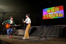 CDリリースを知って喜ぶさくらしめじ。