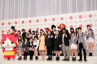 「第65回 NHK紅白歌合戦」出場者発表記者会見の様子。