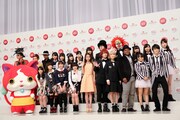 「第65回 NHK紅白歌合戦」出場者発表記者会見の様子。
