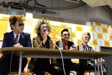 SA。左からTAISEI（Vo）、NAOKI（G）、KEN（B）、SHOHEI（Dr）。