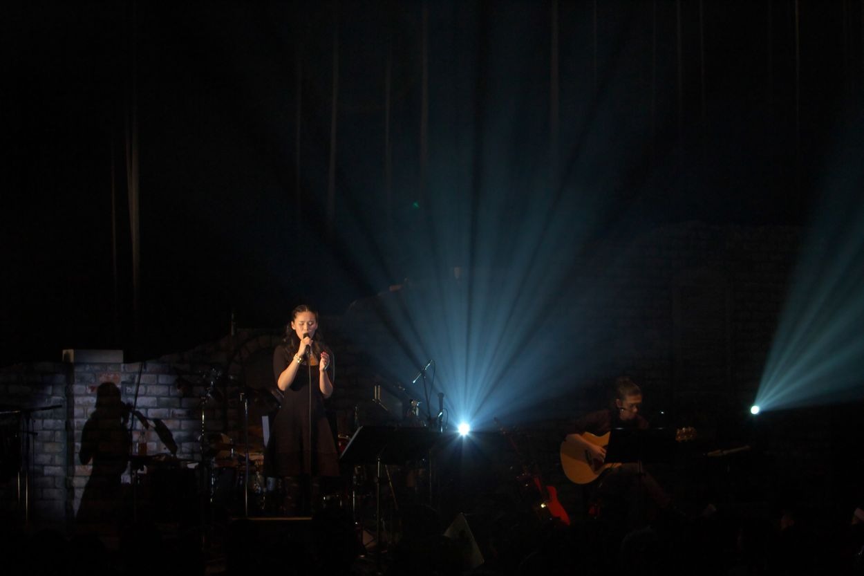 「手嶌葵コンサート2014」日本橋三井ホール公演の様子。