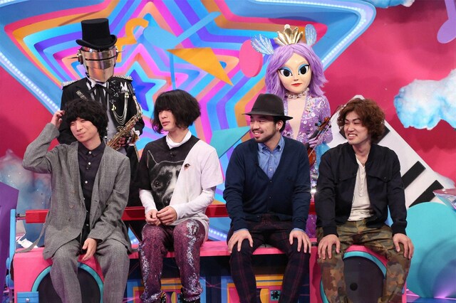 「どぅんつくぱ」に出演したクリープハイプ。 (c)フジテレビ