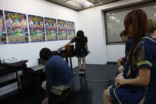 でんぱ組.inc「みんなで『でんぱーりーナイト』聴き比べ！ 試聴会 ～ウェルカム トゥ でんぱーりーナイト～」の様子。（撮影：チェリーマン）