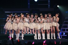 「モーニング娘。'14 コンサートツアー秋 ～GIVE ME MORE LOVE～ 道重さゆみ卒業記念スペシャル」の模様。