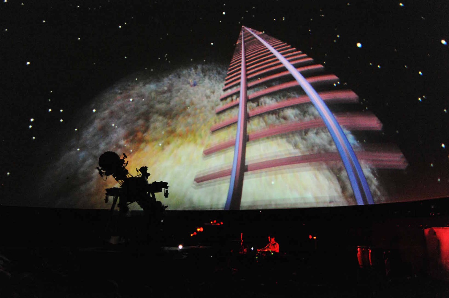 DE DE MOUSE「planet to planet -DE DE MOUSE in Planetarium-」北海道・サッポロスターライトドーム公演の様子。