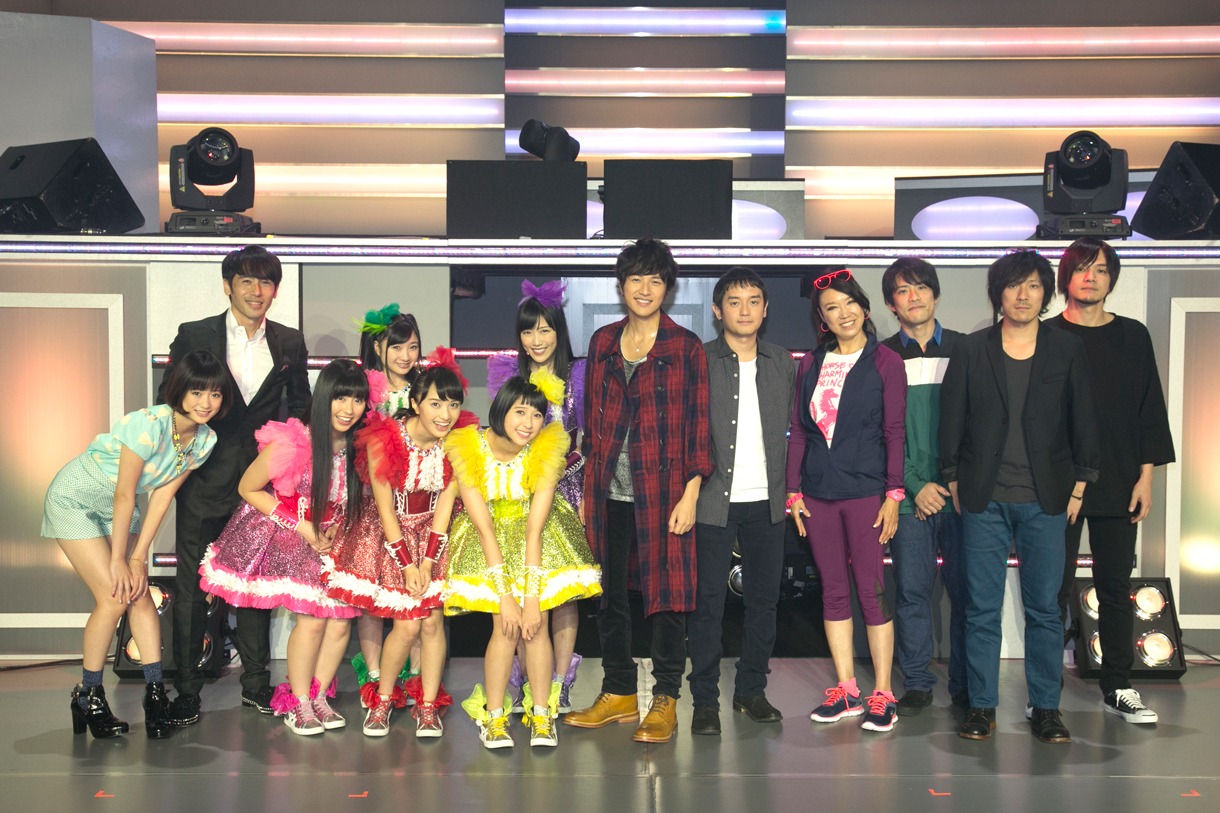 左から大原櫻子、寺岡呼人、ももいろクローバーZ、ゆず、松任谷由実、back number。