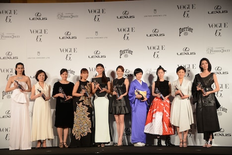 「VOGUE JAPAN Women of the Year 2014 & VOGUE JAPAN Women of Our Time」出席者。