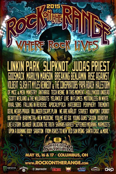 「ROCK ON THE RANGE」フライヤー