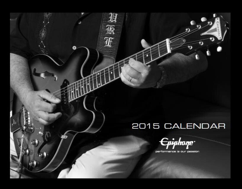 片平里菜、エピフォン公式カレンダーに初登場