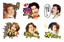 D-LITE（from BIGBANG）LINEスタンプのサンプル。