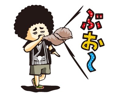 スマホで稲HO！レキシLINEスタンプ、池ちゃん40変化