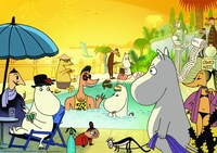 映画「劇場版 ムーミン 南の海で楽しいバカンス」メインビジュアル (c) 2014 Handle Productions Oy & Pictak Cie (c) Moomin Characters TM All rights Reserved
