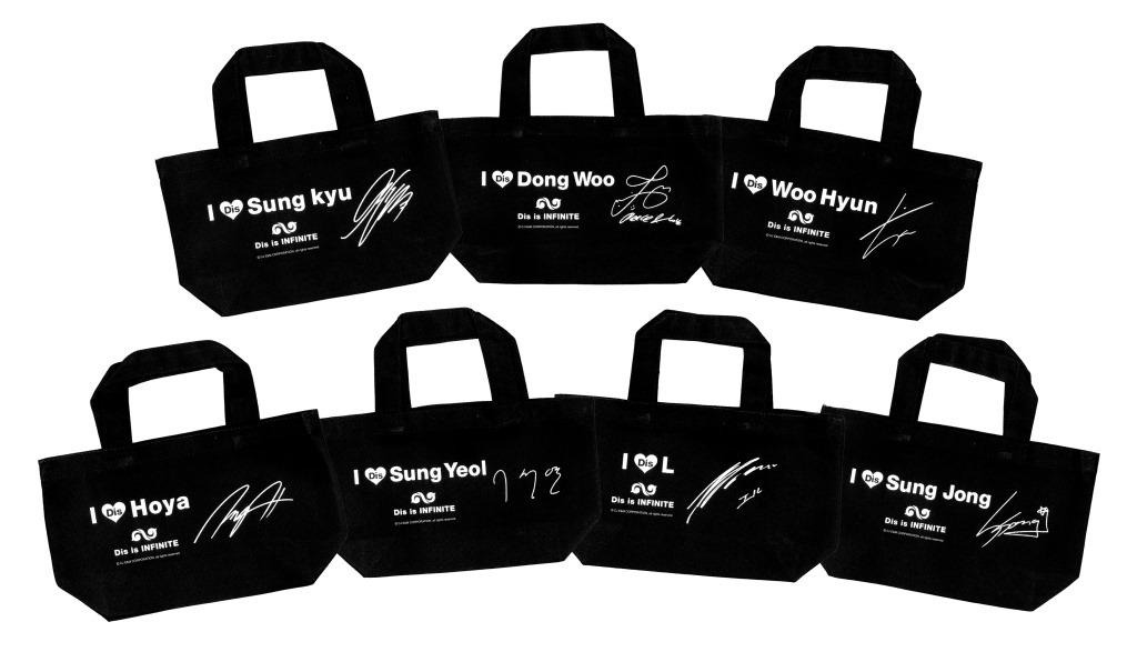 INFINITE「Dis is INFINITE」初回限定盤特典のトートバック。