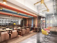 TOWER RECORDS CAFE 表参道店の店内イメージ図。