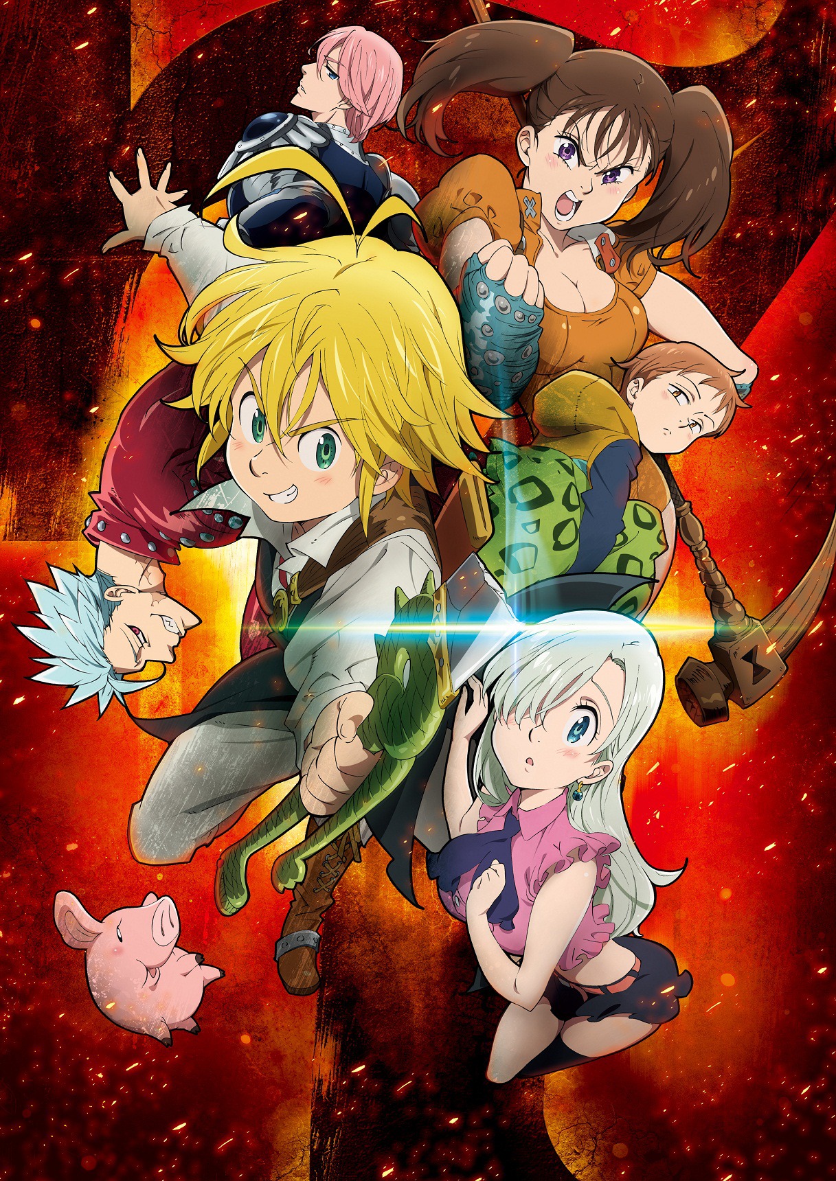 テレビアニメ「七つの大罪」キービジュアル (c)鈴木央・講談社 / 「七つの大罪」製作委員会・MBS