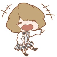 Saori（SEKAI NO OWARI）のLINEスタンプのサンプル。