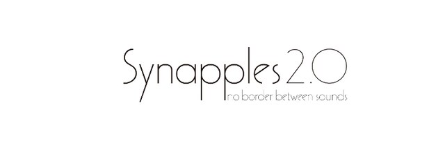 「Synapples 2.0 ～no border between sounds～ Produced by agehasprings」ロゴ