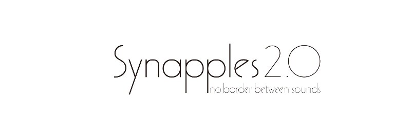 「Synapples 2.0 ～no border between sounds～ Produced by agehasprings」ロゴ