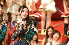 結果発表前の松井珠理奈。 (c)AKS