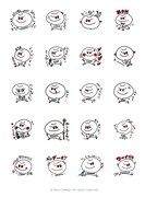 「キノイ君スタンプ #001」サンプル