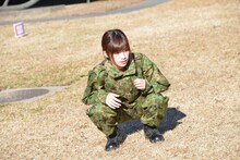 サーキットトレーニング終了直後の仙石みなみ。