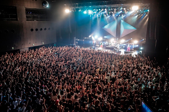 「パスピエ TOUR 2014 "幕の外ISM"」Zepp DiverCity TOKYO公演の様子。（撮影：鳥居洋介）