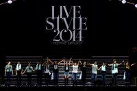 「namie amuro LIVE STYLE 2014」国立代々木競技場第一体育館公演アンコールの様子。