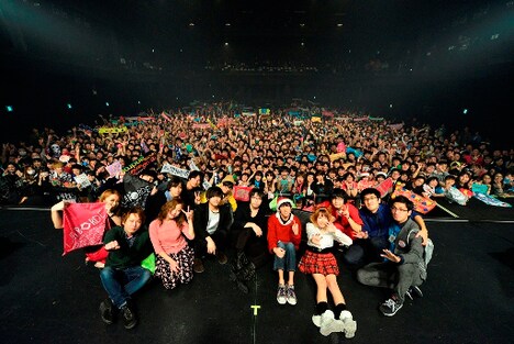 「unBORDE Xmas PARTY 2014」フィナーレの様子。