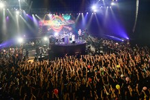 the telephones「SUPER DISCO Hits 9 !!! CENTER OF THE DISCO!!!～TDCの真ん中でDISCOを叫ぶ～」の様子。（Photo by Azusa Takada）