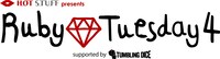 「HOT STUFF presents Ruby Tuesday 4」フライヤー