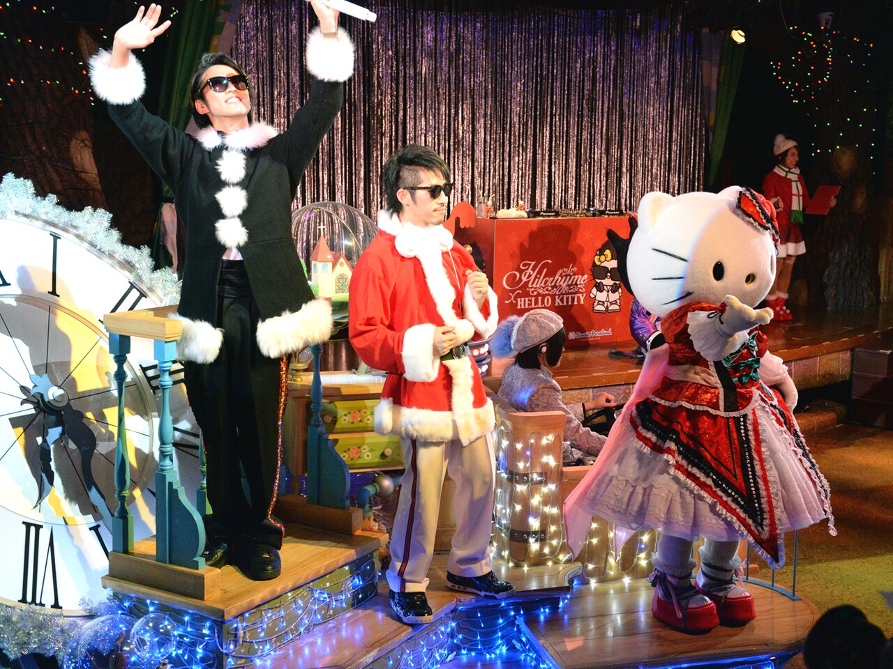 ヒルクライム、Xmasイブにピューロランドでキティちゃんたちと