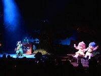 ヒルクライム「X'mas Party in Sanrio Puroland」の様子。(c)￼￼￼2014 SANRIO CO., LTD.