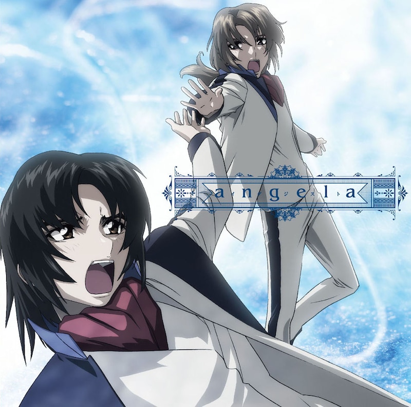 angela「イグジスト」アニメ盤ジャケット (c)XEBEC・FAFNER EXODUS PROJECT