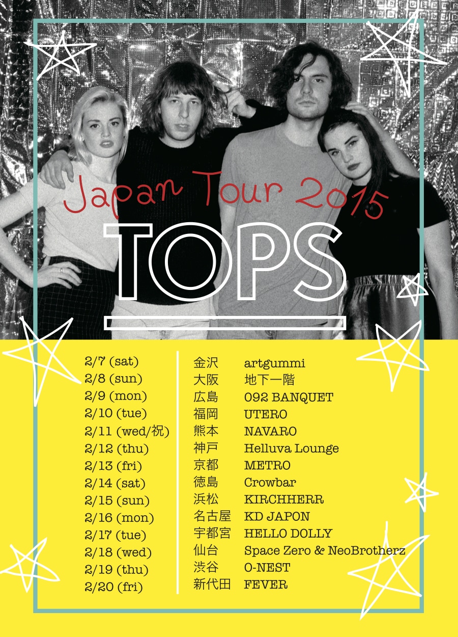 「TOPS Japan Tour 2015」フライヤー画像