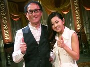 「あたしの音楽」収録時の武部聡志音楽監督（左）と倉木麻衣（右）。