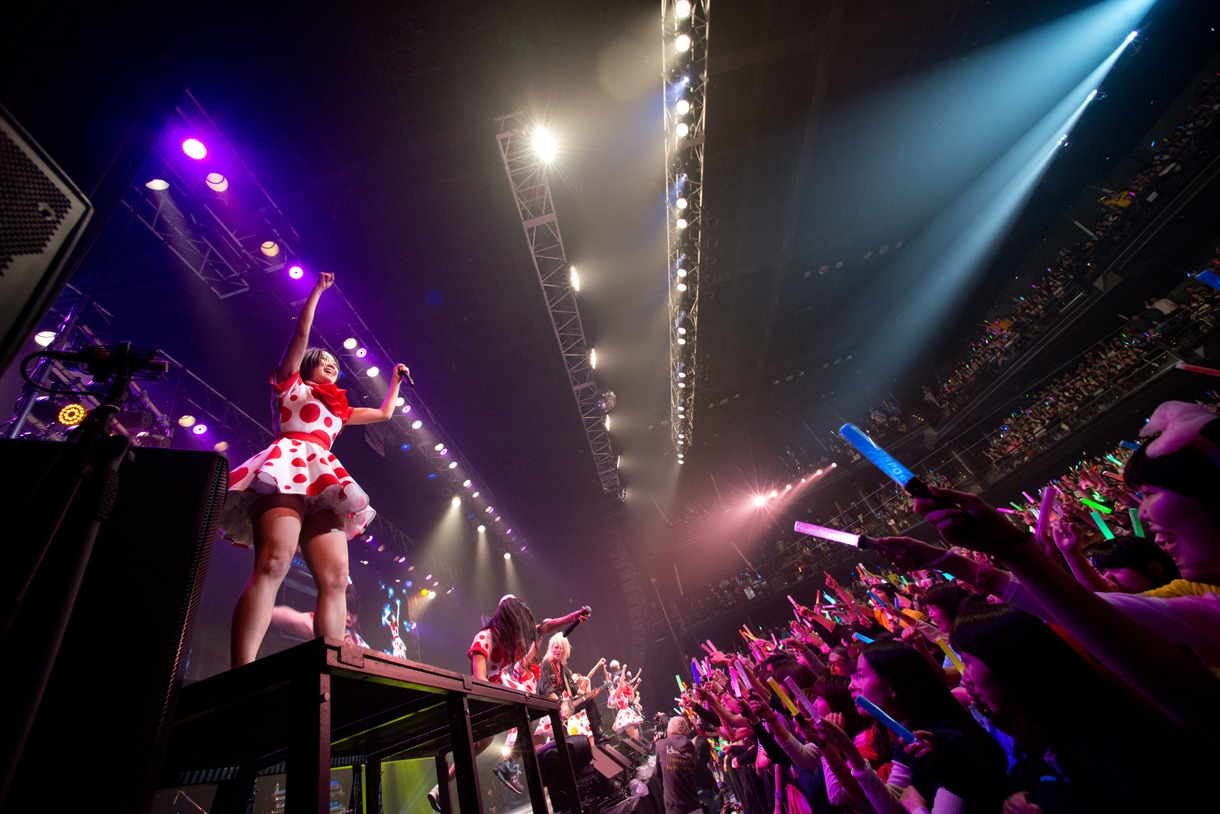 「PASSPO☆ 結成5周年 カウントUPツアーファイナル“PASSPO☆ 新年だよ！5周年とすこし便～全曲忘れず踊れるかな～”」フライトの様子。