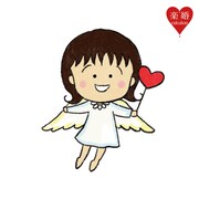 さくらももこ書き下ろしのオリジナルキャラクターの天使・LOVEちゃん­。